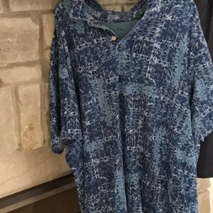Tommy Bahama blue IslandZone Shirt Big size 3XB